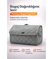 Bagaj Çantası Oto Bagaj Organizer Lüks Tay Tüyü Su Geçirmez Kaymaz Katlanır Düzenleyici