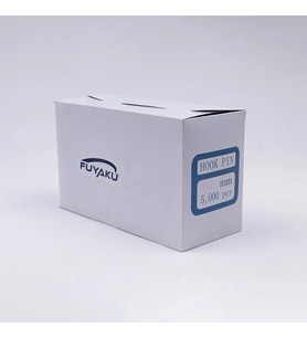 Fuyaku 25 MM Hook Pin Açık Kanca Kılçık Etiketleme Plastiği Şeffaf (5.000 Adet)