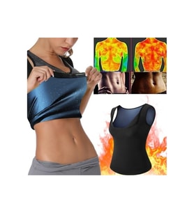 Hot Power Sauna Atlet Polymer Kumaş 1. Kalite Zayıflatıcı Ter Atıcı Sauna Atlet Sıcak Sauna Atlet (Siyah)