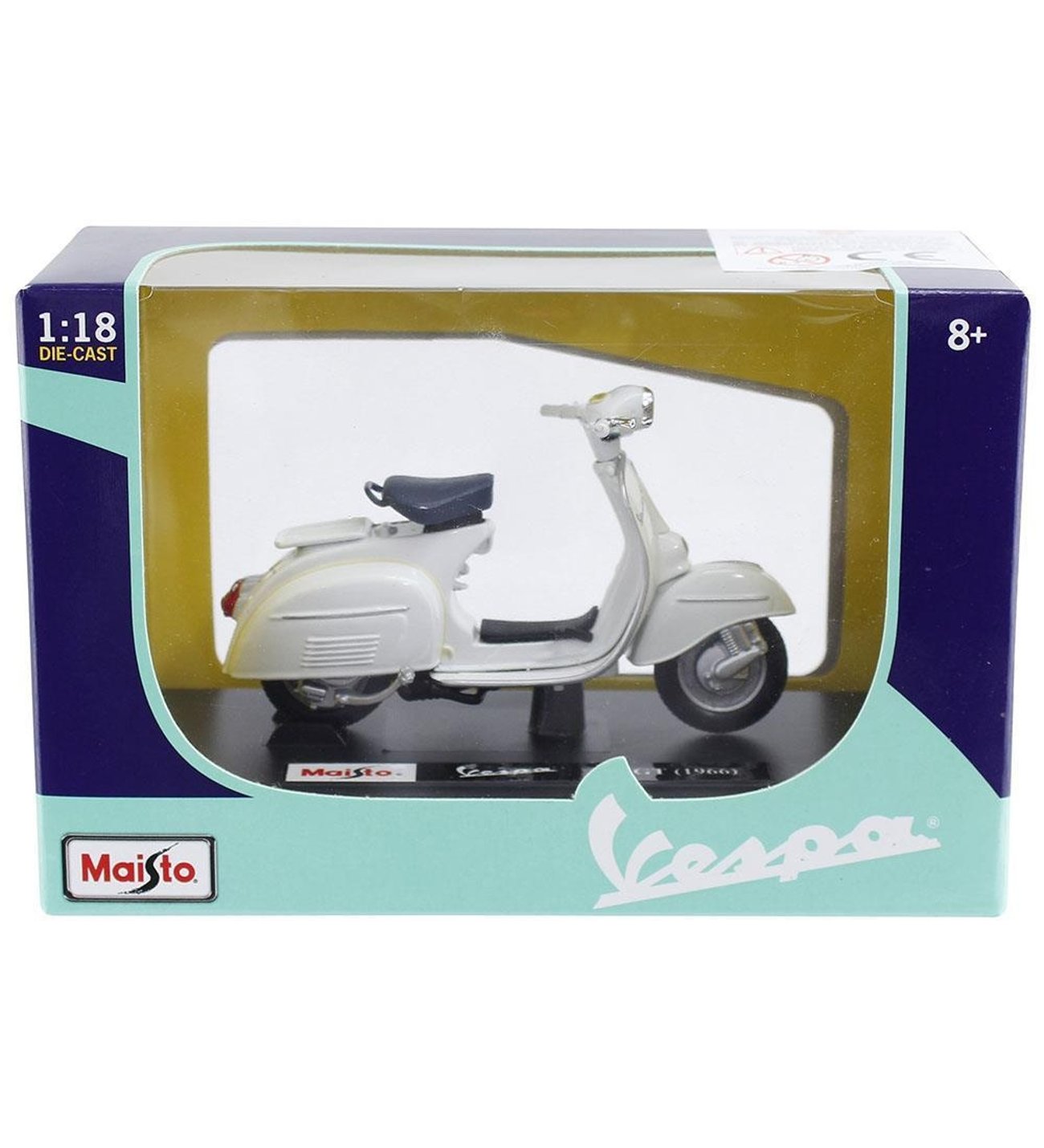 Maisto 1966 Vespa 125 GT Model Motorsiklet