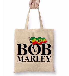 Bandeira Bob Marley Bez Çanta Uzun Saplı