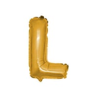 Benim Marifetlerim L Harfi Altın Folyo Balon 16 inch 40 cm
