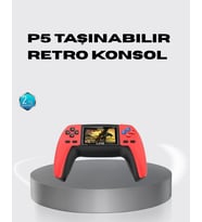 Mey İthalat® Taşınabilir Oyun Konsolu – 520 Efsane Oyun Tek Cihazda (Krem)