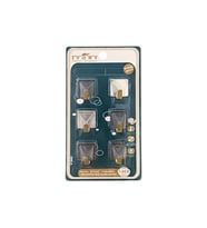 6'li Kare Metal Yapışkanlı Askı