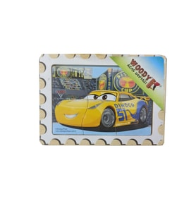 Cars 3 Şimşek McQueen Ahşap Yapboz Puzzle - Okul Öncesi Eğitici Çocuk Oyuncak