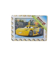 Cars 3 Şimşek McQueen Ahşap Yapboz Puzzle - Okul Öncesi Eğitici Çocuk Oyuncak
