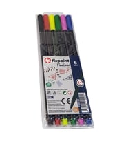 Fineliner 6 Lı İnce Uçlu Kalem 1 Paket 6 Renk 0.4 Mm Keçe Uçlu Kalem Renkli İşaretleme Yazı Kalemi