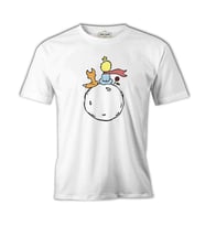 Küçük Prens - Gül ve Tilki Beyaz Erkek Tshirt