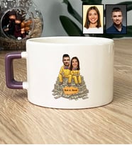 Kişiye Özel Karikatürlü Dizi Sever Sevgiliye Hediye Lüks Fincan Sevgililer Günü Hediyesi