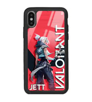 iPhone X Valorant Jett Tasarımlı Glossy Telefon Kılıfı