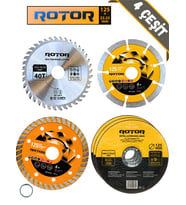 6'li Disk seti 125x22,23 Metal+Seramik+Ahşap Set 6 parça (Sarı)
