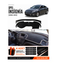 OPEL İNSİGNİA (2008-2013) Uyumlu Torpido Örtüsü Torpido Kılıfı - Siyah Gri