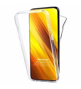 Microsonic Xiaomi Redmi K40 Pro Kılıf 6 Tarafı Tam Full Koruma 360 Clear Soft Şeffaf