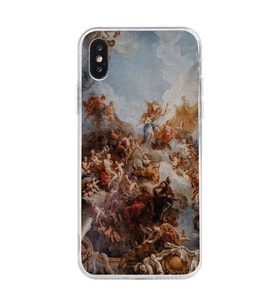 Iphone XSMAX Uyumlu Sanatsal Tasarımlı Şeffaf Telefon Kılıfı