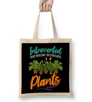 Cute Introverted But Willing To Discuss Plants Bez Çanta Uzun Saplı
