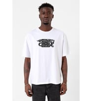 The Wheel Of Time Dragon Minimal Beyaz Erkek Oversize Tshirt