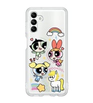 Samsung Galaxy A04S Uyumlu Powerpuff Girls Desenli Şeffaf Telefon Kılıfı