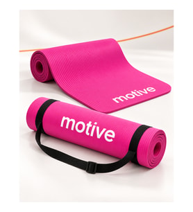 Motive 10 mm Yoga ve Pilates Matı 183 x 61 cm Taşıma Askılı Pembe