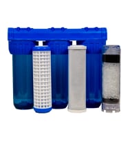 Aquames - Kireç Kırıcı Daire Girişi 10" 3 Aşamalı 1" Filtreleme Set