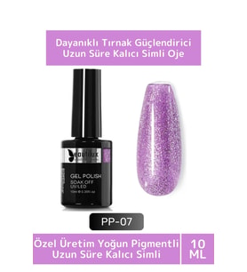 Özel Üretim Yüksek Pigmentli Hızlı Kuruyan Tırnak Güçlendirici 3 Aşamalı Kalıcı Simli Oje 10 Ml