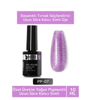 Özel Üretim Yüksek Pigmentli Hızlı Kuruyan Tırnak Güçlendirici 3 Aşamalı Kalıcı Simli Oje 10 Ml