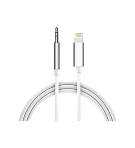 Lightning To 3.5mm Aux Ses Kablosu 1 metre Çevirici Dönüştürücü - Beyaz