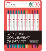 ZEBRA CLICKART MARKET PEN DK 12 LI SET