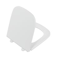 Vitra S20 Square Klozet Kapağı - Üstten Sıkmalı Yavaş Kapanır Plastik Menteşeli - Beyaz