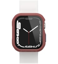 Eclipse Tampon, Apple Watch Serisi 9/8/7-41mm için Dahili Ekran Koruyucu, Temperli Cam, Darbeye ve Düşmeye Karşı Koruyucu ve Apple Watch Uyumlu İnce Koruyucu Kılıf, Kahverengi