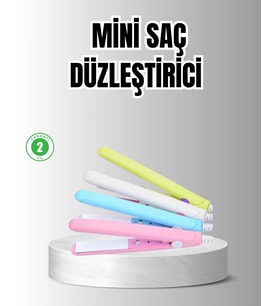 Taşınabilir Seramik Kaplama Mini Saç Düzleştirici - Seyahat Ve Günlük Kullanım İçin İdeal