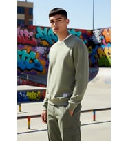 Erkek Bisiklet Yaka Standart Kol %100 Pamuk Oversize Sweatshirt Fonksiyonel Dayanıklı Spor