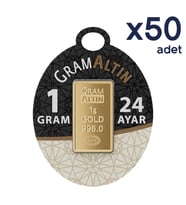 AgaKulche 24 Ayar 50 Adet İAR 1 gr Altın