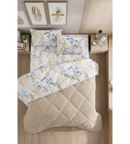 Nordelle Battal Boy Lüx Wellsoft Yorgan Çift Taraflı - 2 Adet Yastık Kılıflı Yorgan Seti 215x235 cm