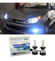 Peugeot 206 Led Xenon Uzun Far Ampulü H7 Access Yeni Seri Beyaz 2003+