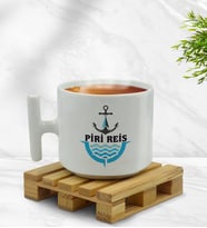 BK Gift Kişiye Özel Tekne Marin ve Denizcilik Tasarımlı T Kulplu Middle Kupa-7, Arkadaşa Hediye