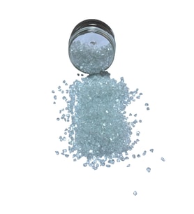 Epoksi Çalışmalarınız İçin Parlak Cam Kırıkları 2-4 mm İNCİ BEYAZ 100 gr