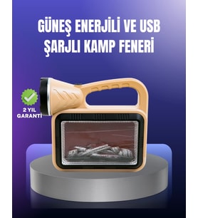 Solar Enerjili Alev Lambası – El Feneri ve Dekoratif Işık