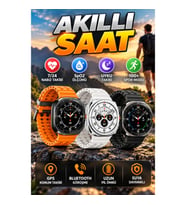 Akıllı Saat – 7/24 Nabız, SpO2 ve Uyku Takibi GPS ve 100+ Spor Modu
