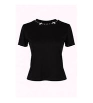 Trender Detaylı Siyah Kadın T-Shirt 10705