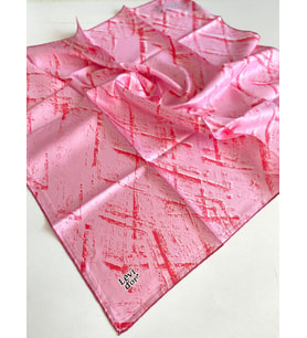 Levidor Tivil Saf İpek Eşarp 49363 Pembe Karışık Desen