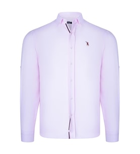 G674 DEWBERRY ERKEK GÖMLEK-AÇIK PEMBE