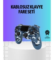 Şarjlı Kablosuz PS4 Oyun Kolu Titreşimli Hassas Kontrol