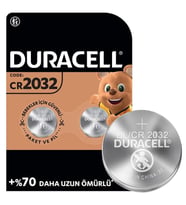 Duracell CR2032 Lityum Düğme Pil (2li Paket) (Siyah)