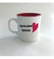 Aşkoların Aşkosu Baskılı Sevgililer Günü Kırmızı Multi Kupa