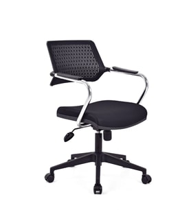 Carmel Siyah Fileli Pls Ofis Koltuğu