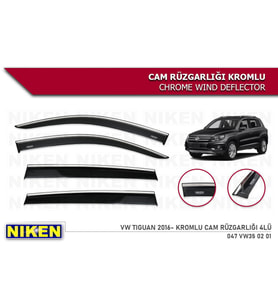 Vw Tiguan Kromlu Cam Rüzgarlığı Niken 2016+ (Beyaz)