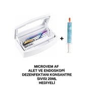 Çift Bölmeli Manikür Pedikür Aletleri Sterilizasyon Kutusu ve Konsantre Dezenfektan Sıvısı Hediyeli