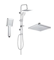 Tema Rain Plus Tetra Sürgülü Banyo Duş Takımı Seti Paslanmaz Boru