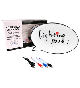 Led Işıklı Mesaj Panosu Light Box Işık 3 Kalem Hediyeli!