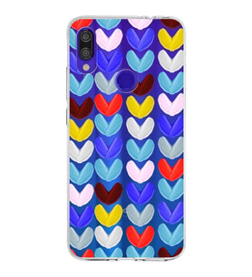 PrintiFy Xiaomi Redmi Note 7 Pro ile Uyumlu 1mm Slim Fit Water Color 1 Baskılı Şeffaf  Kılıf